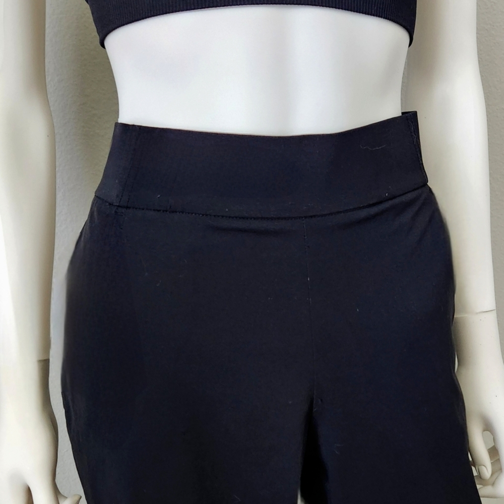 Columbia Omni-Shield Black Cropped Pull-On Pants With Hand Pockets, Size Large - Picture 2 of 15
